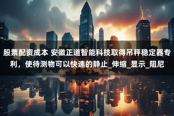 股票配资成本 安徽正道智能科技取得吊秤稳定器专利，使待测物可以快速的静止_伸缩_显示_阻尼